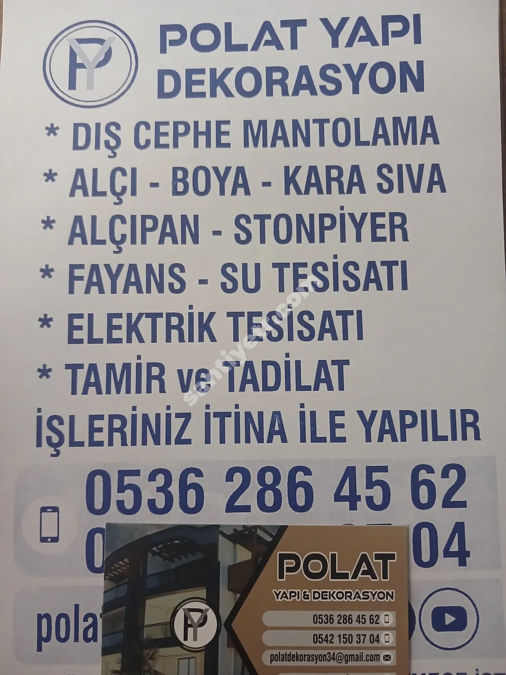 Bütün ince işleri yapıyoruz